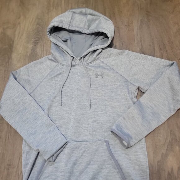 WOMENS XS UNDERARMOUR GREY SWEATSHIRT, HOODIE, ATHLETIC CLOTHING - GUC - Picture 4 of 5